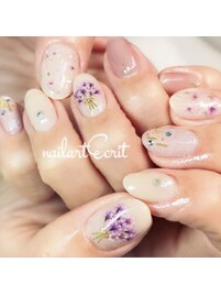 【押し花ネイル】