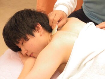 足浴堂/首が回らない・首かっさで解消