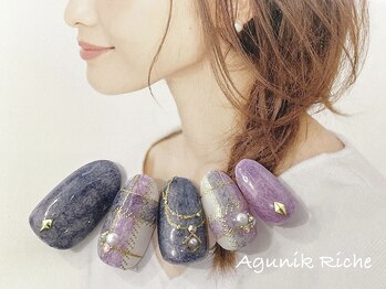 アグニークリッシェ(Agunik Riche)/【チェックネイル】