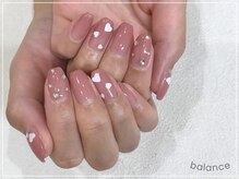 バランス 泉中央店(balance)/ハートホログラムネイル