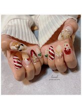 ハヌル(haneul.)/クリスマスネイル【3Dパーツ】