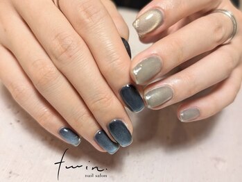 ツイン(twin.)/マグネットネイル×オプ有