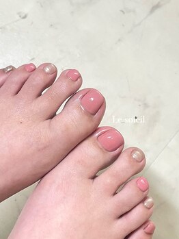 フット・ワンカラー　by mikiko