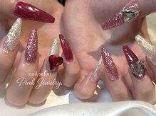 ピンクジュエリー(Pink Jewelry.)の雰囲気（持ち込み画像も大歓迎!#ピンクネイル#推しネイル も大人気☆）
