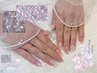 【HAND】ワンカラー4本アートネイル 写真持ち込みOK!! 《フィルインオフ可》