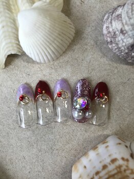 アネラ アイラッシュアンドネイル 六本木店(Anela Eyelash&nail)/☆大人派手ネイル☆