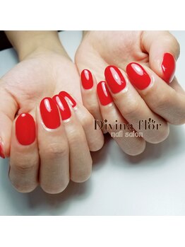 キイコネイル(kiiko.nail)/赤よりも赤!ワンカラーネイル