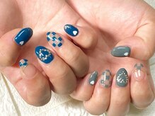 スーン(S∞N)/ブロックデザインネイル