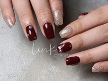 リンク(link)/ワンカラー　ボルドー