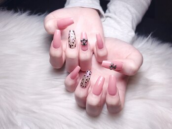 ナーゲルシャイニー(Nagelshiny)/#ピンクヒョウ柄ネイル