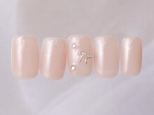 アイネイルズ 新宿店(I nails)/シンプルラメリボン7480円