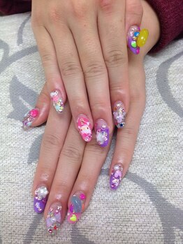 エムアイネイル(MI nail)/スカルプアートつけ放題¥12300