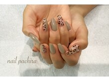 ネイルパキラ(nail pachira)/秋ネイルレオパード