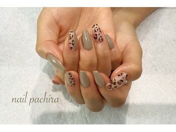 ネイルパキラ(nail pachira)/秋ネイルレオパード