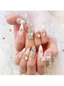 キラキラ韓国ネイル♪