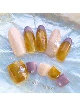 ネイル シーグラス(nail seaglass)/キラキラべっこうネイル