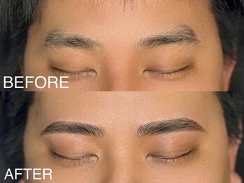 ブロウズラボ 北堀江店(BROWS LABO)/メンズ眉毛★before→After