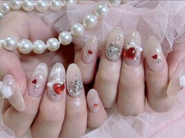 大人ガーリーネイル