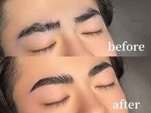 エムズアイブロウ 名古屋栄店(M’sアイブロウ)/メンズHBL★before→after