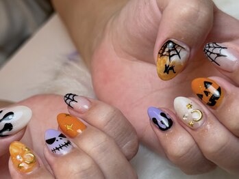 ハロウィンお任せnail