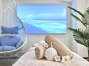 ウルスパ 池袋店(UruSpa)の写真/《モルディブの海を眺める貸切空間》海の波音とリズムにのせたオリジナルリンパマッサージで南国スパ気分♪