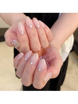 ネイルルーム オルポノ(Olupono)/ラメフレンチ