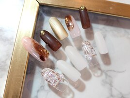 バレンタインネイル