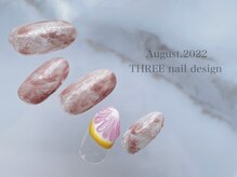 スリー(THREE)/Augusut.2022/nail design 