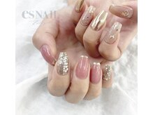 エスネイル 新宿西口店(es NAIL)/アシメデザイン
