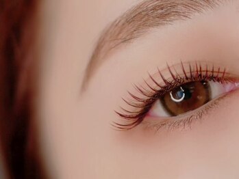 アールアイラッシュ(R eyelash)の写真/春夏はまつ毛も色で変化をつけてみませんか？Point+500円/Full+1000円でカラーエクステに変更可能★