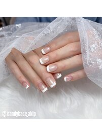 王道フレンチネイル♪♪