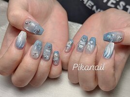 カラーｘ水色ｘパーツｘ海