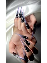 クロスネイル 渋谷店(CROSS nail)/ダーク感あるロングネイル