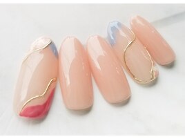 ナチュラルアンティークネイル