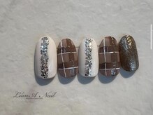 リアーナネイル(LianA Nail)/ブラウンチェック