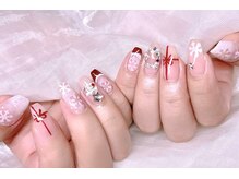 エムズ ネイルサロン(M2)/ボルトフレンチ冬ネイル
