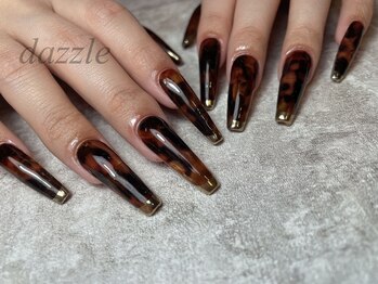 べっ甲ロングスカルプ