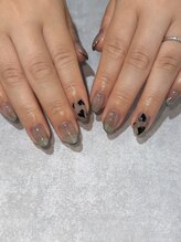 コウメ(KOUME)/シースルーハートネイル