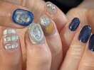 個性派ニュアンスネイル