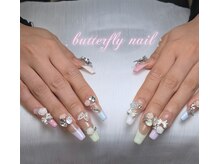 蝶々ネイル バタフライネイル(butterfly nail)/
