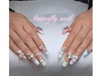 蝶々ネイル バタフライネイル(butterfly nail)/