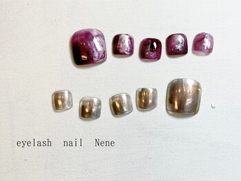 アイラッシュ ネイル ネネ(eyelash nail Nene)/フット付け放題・アートやり放題