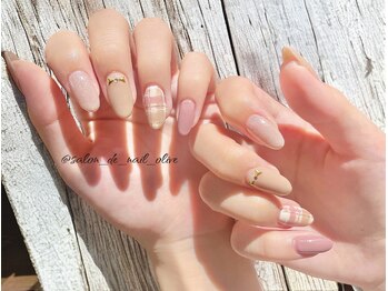 サロン ド ネイル オリーブ/【特集】チェック柄ネイル