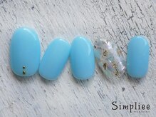 シンプリー 下北沢店(Simpliee)/【HAND】シェル金箔ネイル