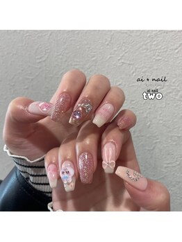 アイネイルトゥー 小倉(ai nail two)/ピンクネイル