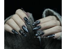 ツルンツルンマグネット/韓国ネイル/ワンホンマグネットフレンチ