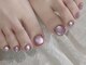 アナネイル(ANNA Nail)の写真/ミラー/オーロラ¥6800~◎高技術でサンダル映えもバッチリ!初めての方にも◎足元のオシャレも抜かりなく!