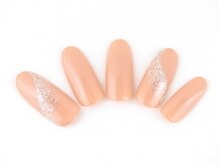 ネイルサロン ディーバ ギンザ(Nail salon Diva GINZA)/ One color plus（斜めラメ）