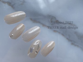 スリー(THREE)/Augusut.2022/nail design 