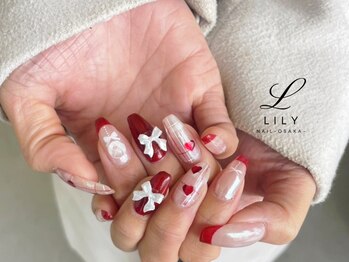 リリー 大阪駅前第一ビル店(Lily)の写真/【クリスマスデートに合わせて◎】#フラッシュネイル#パールネイル#ブライダルネイルなど理想の指先に♪